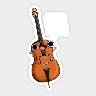 Cello There Funny Instrument Pun Sticker